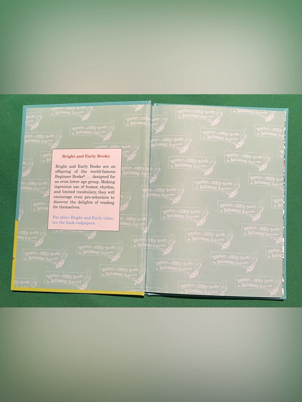 Dr. Seuss Teal & Yellow Children's Picture Book Pair - Picture 12 of 15